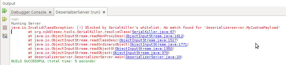 SerialKiller in action SerialKiller in action