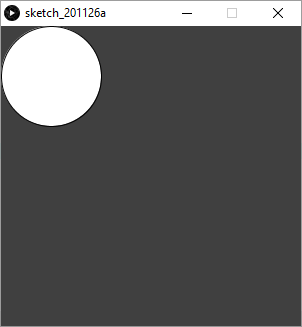 circle in upper-left corner