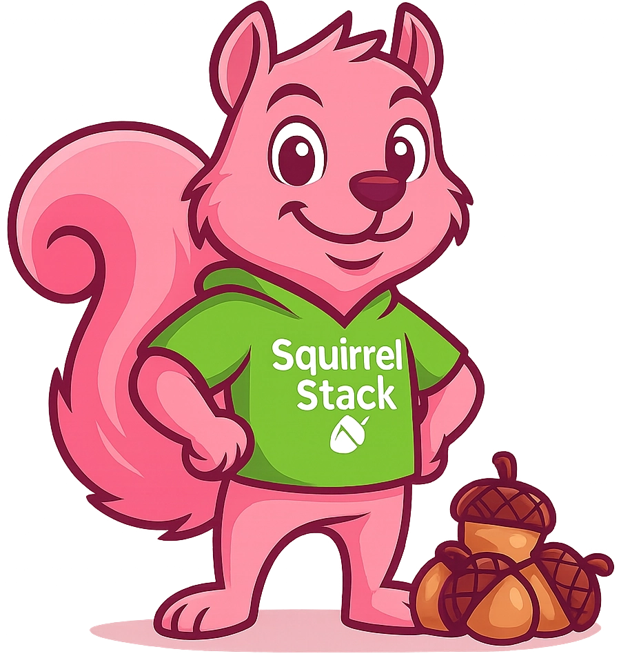 Squirrel Stack Mascot