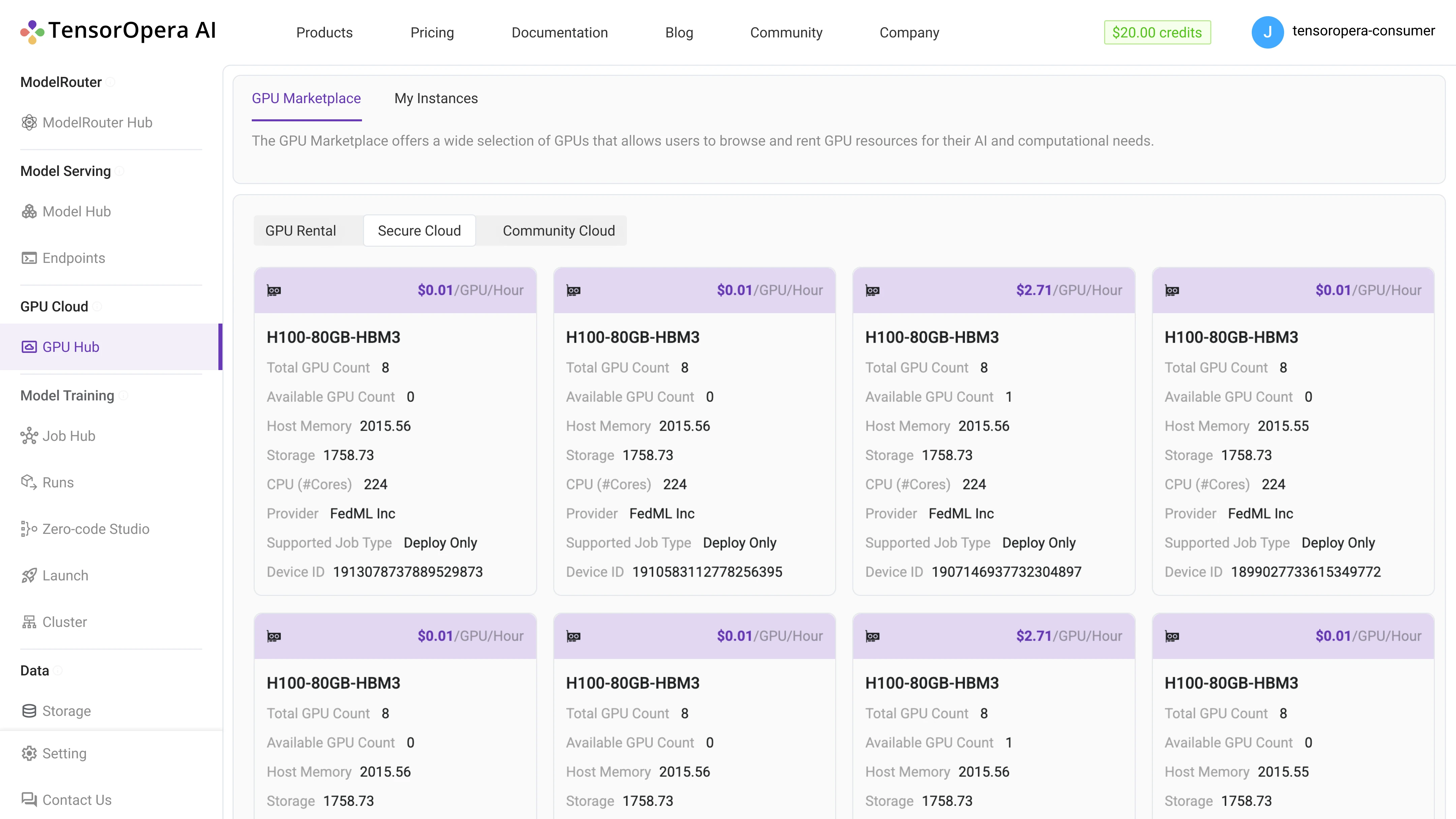 AI Platform - GPU Cloud