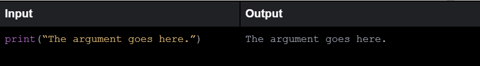 python function with argument
