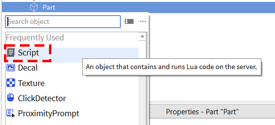 Roblox studio lua scripting
