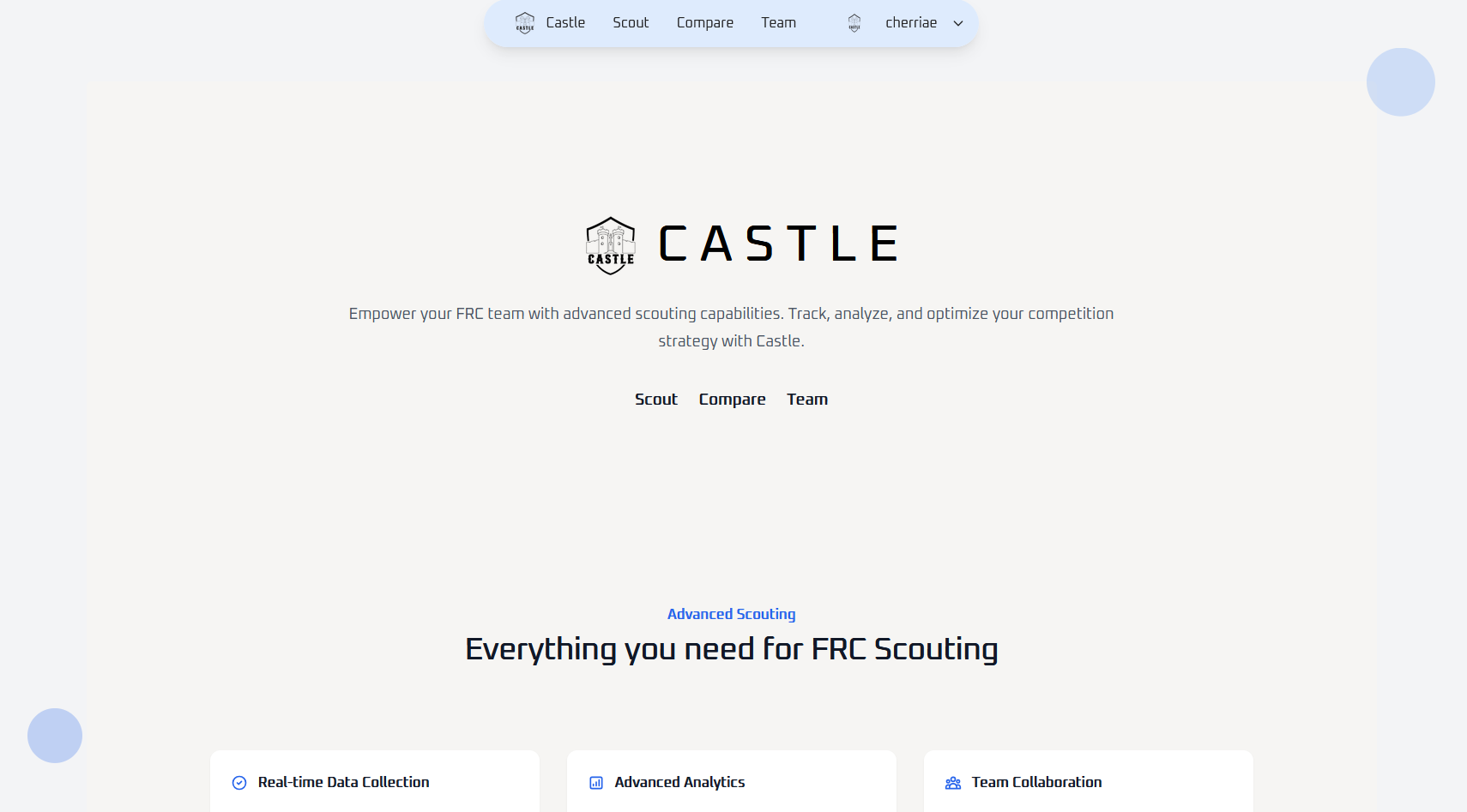 Scouting App Screenshot