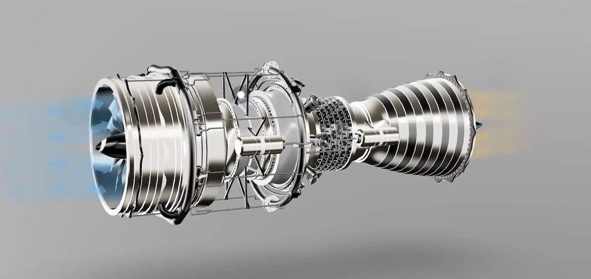 Screenshot from the Jet Engine Sample