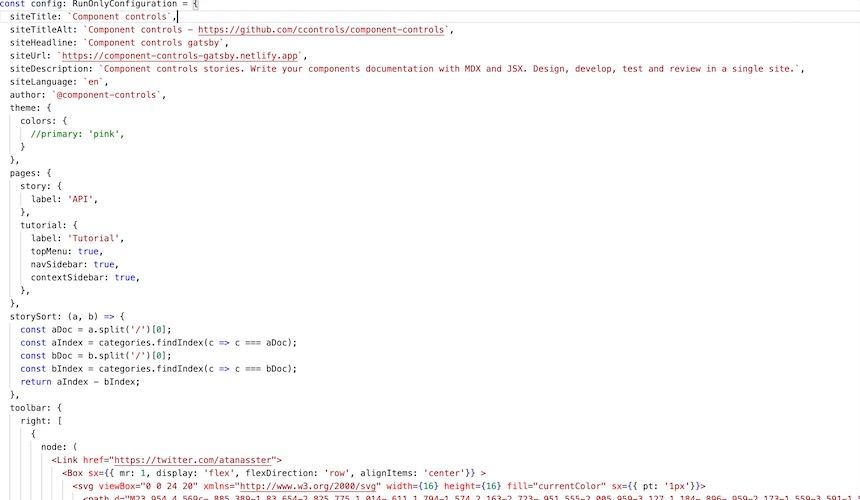 extensive configuration
