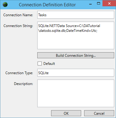 Connection Definition Editor