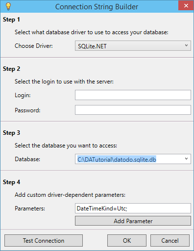 Connection String Builder