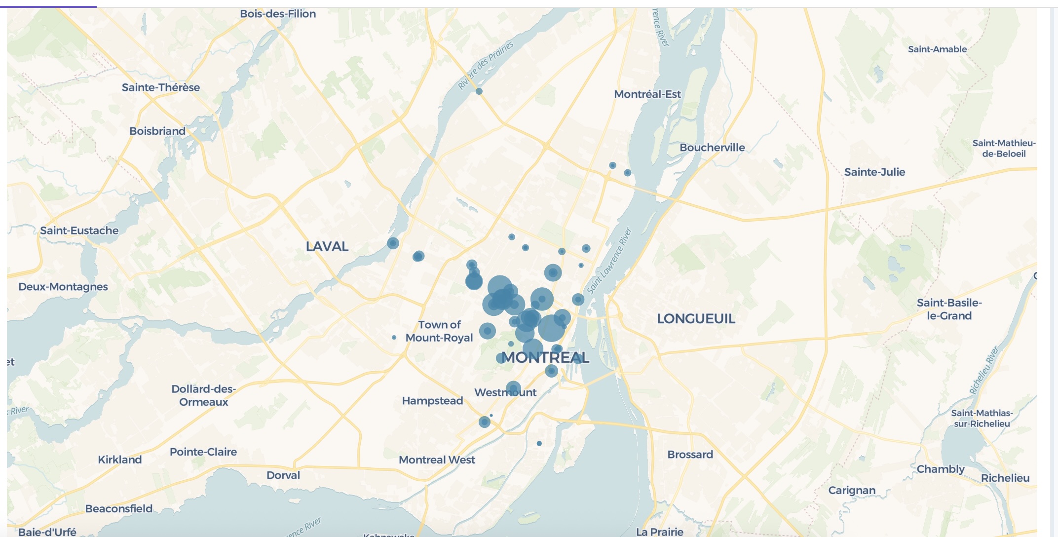Basic scatter map example