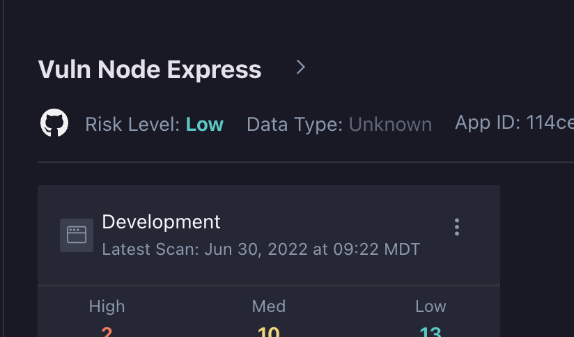 Application GitHub Badging