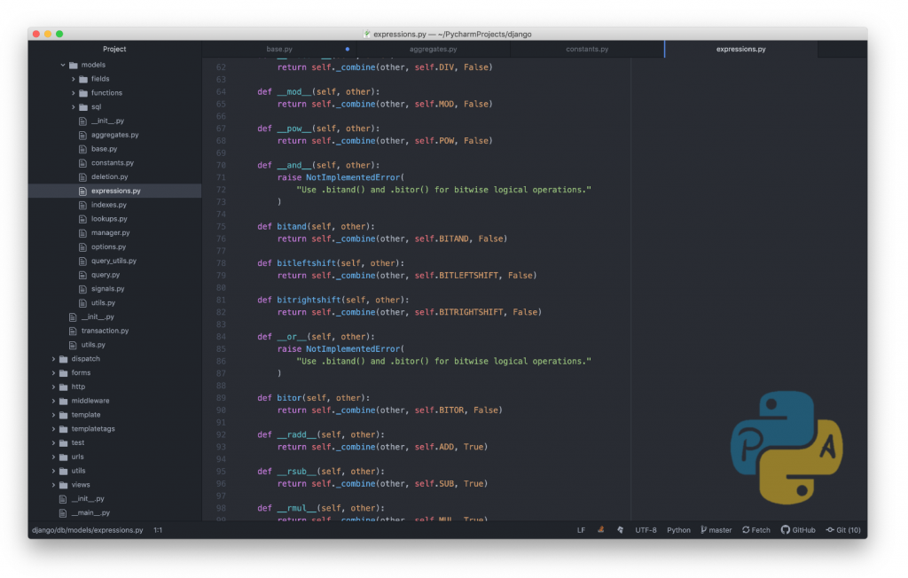 Atom for Python