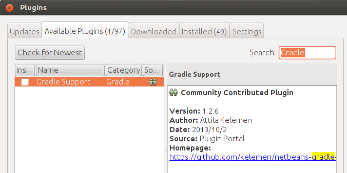 安裝 Gradle Plugins