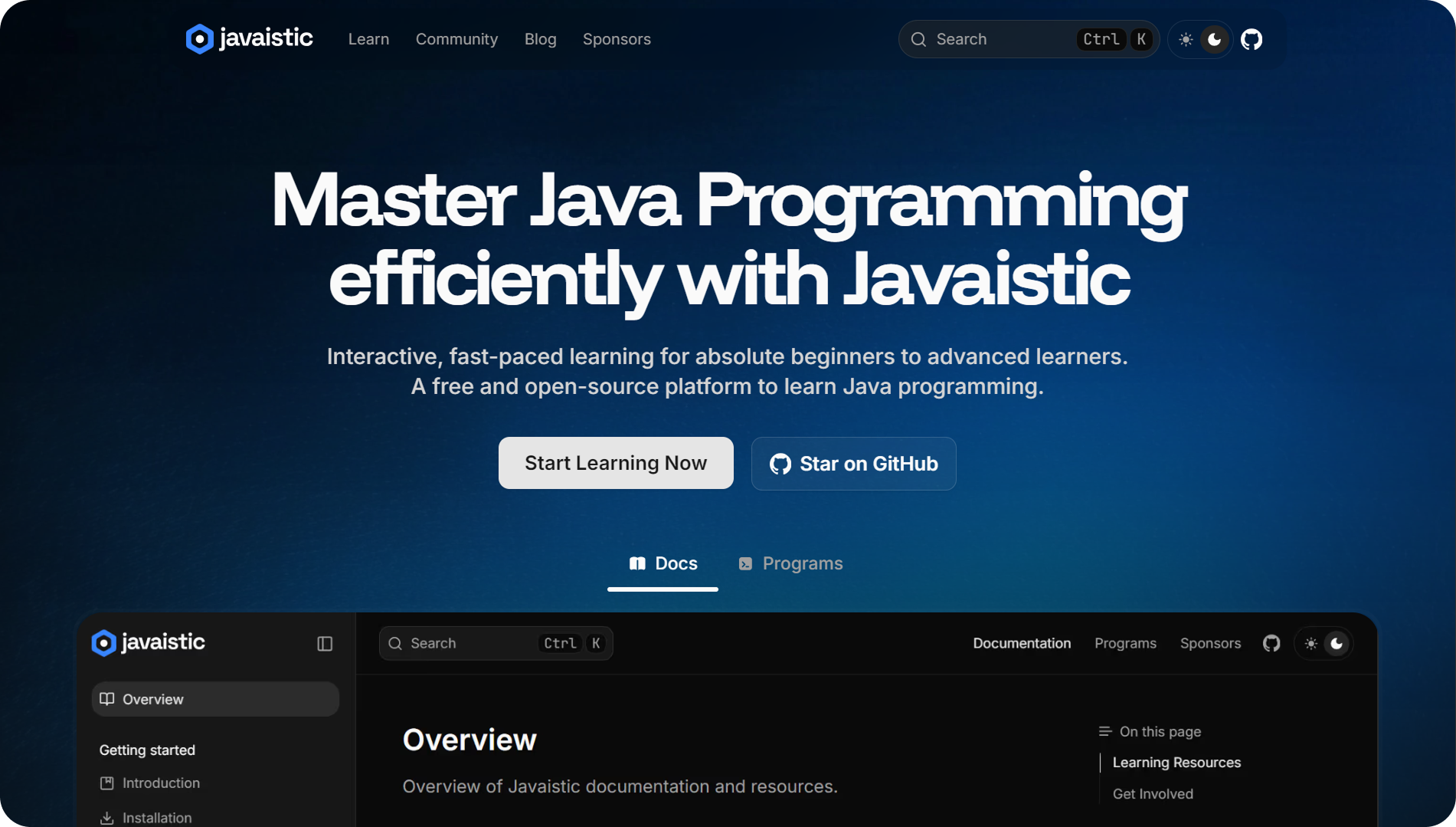 Javaistic Platform Preview