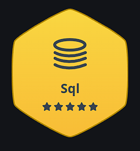 SQL 5 Star Badge
