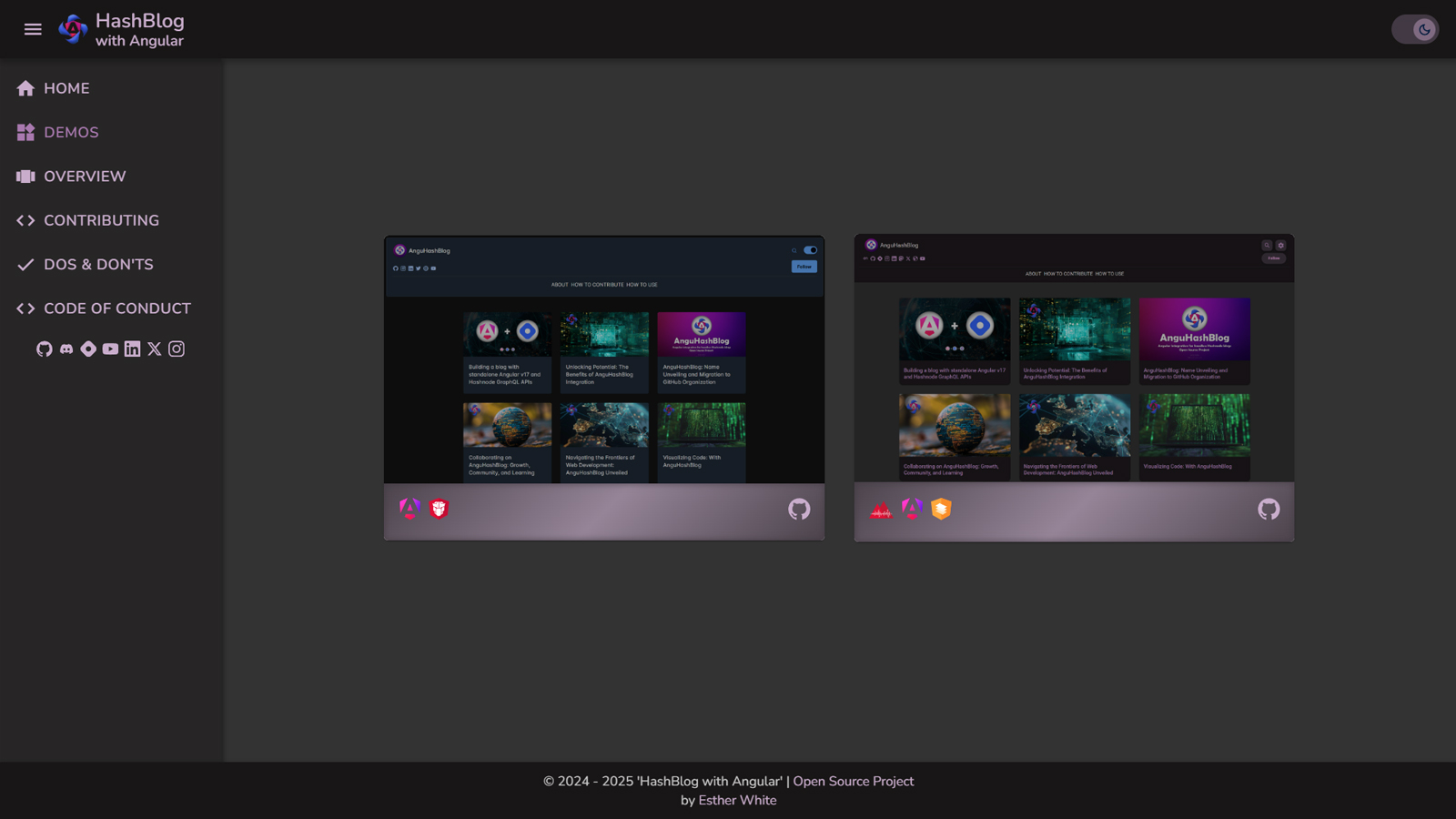 HahsnodeWithAngular dark