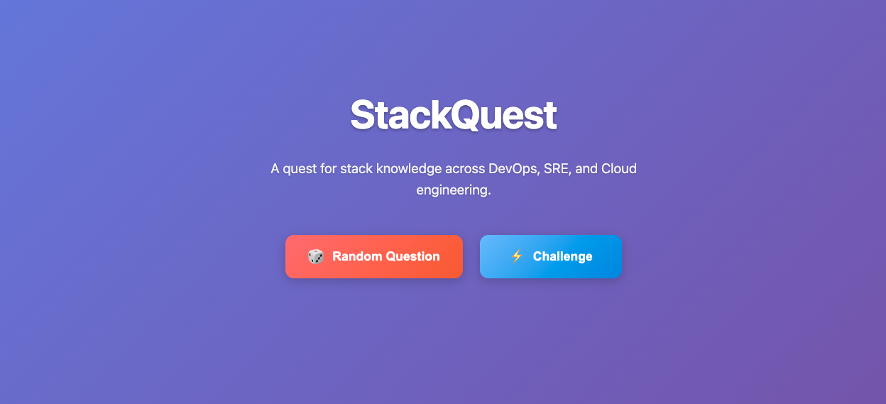 StackQuest Interface