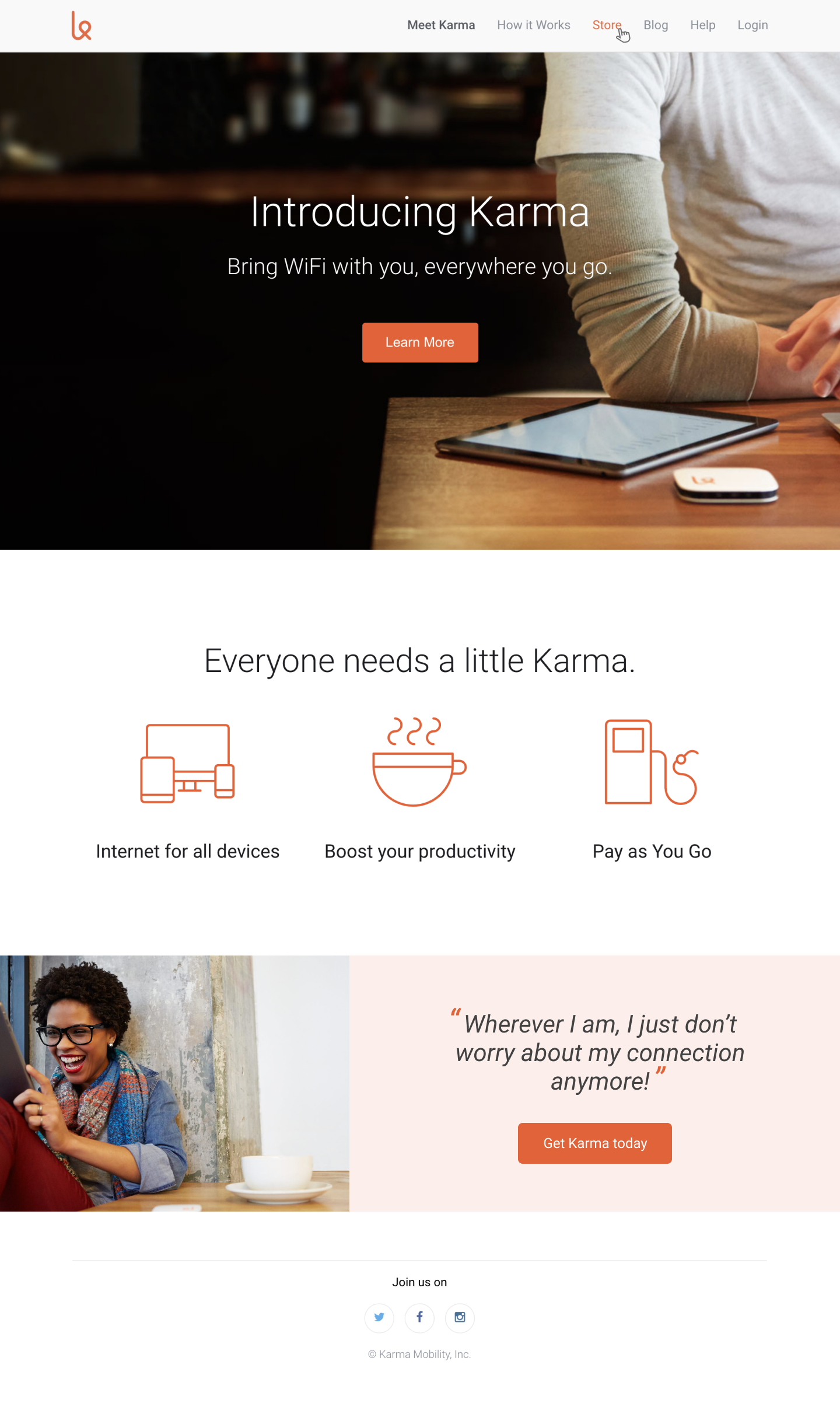 Homepage extended design