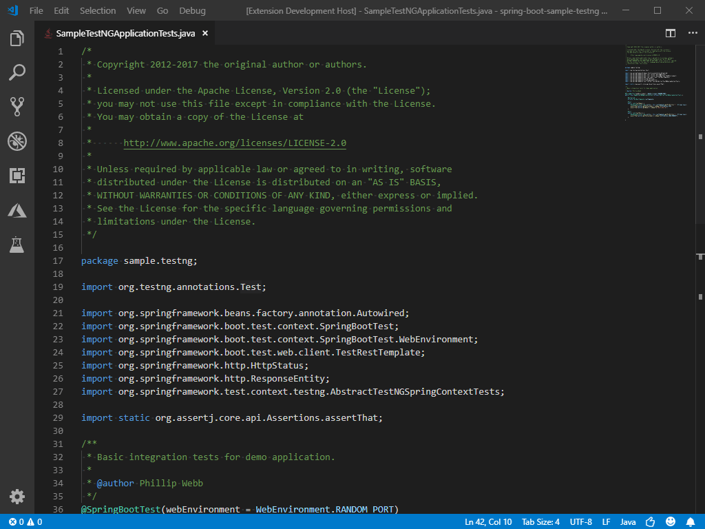 Test Explorer with TestNG