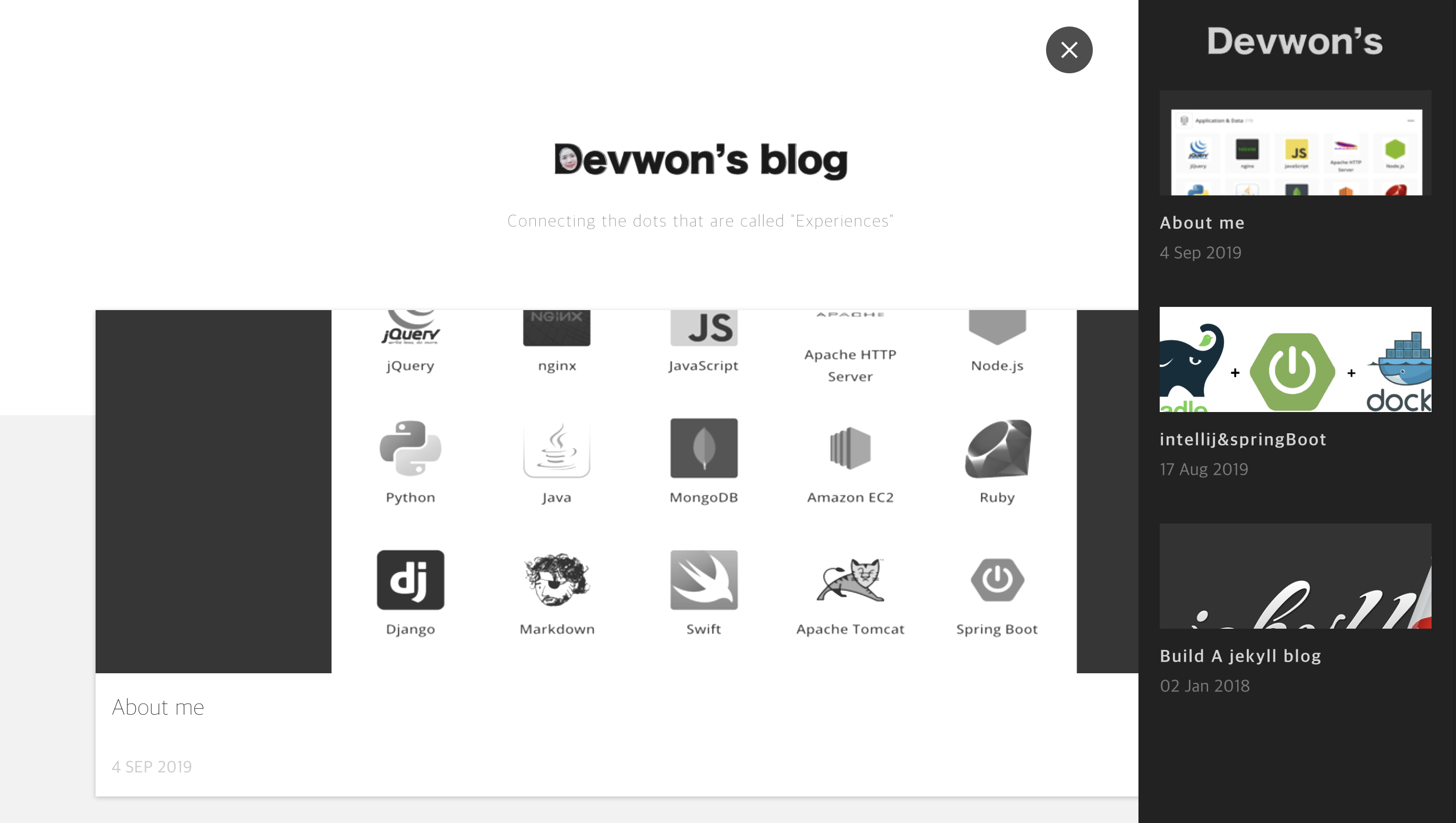devwon's blog devwon's blog screenshots