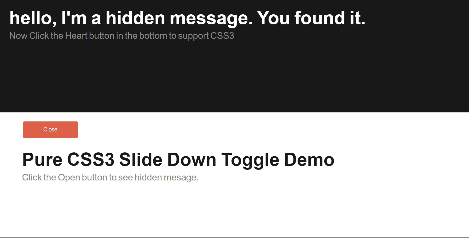 CSS Toggle Toggle