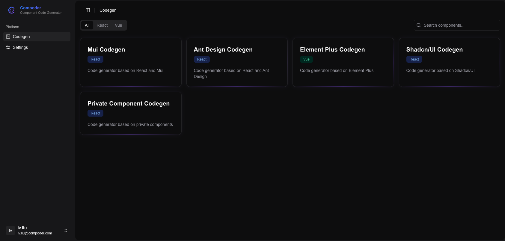 compoder-custom-codegen