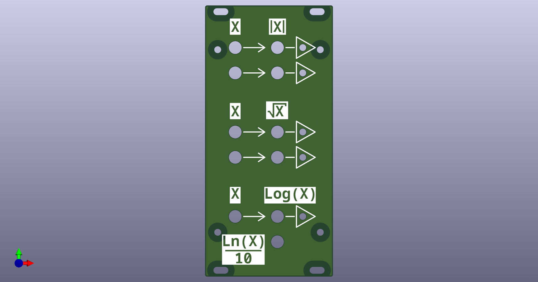 Front view of the Math Module Front view of the Math Module