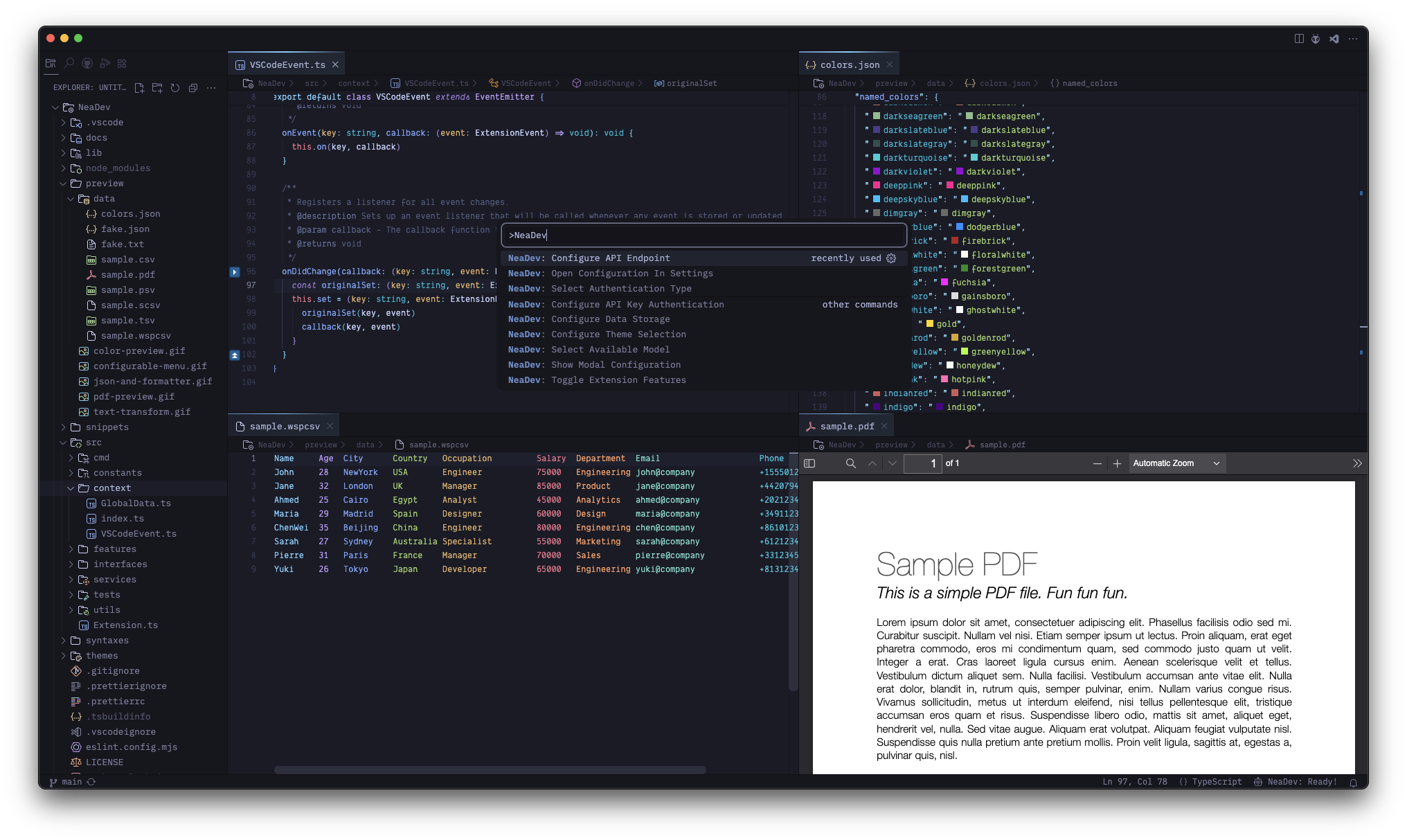 VSCode Setup Preview