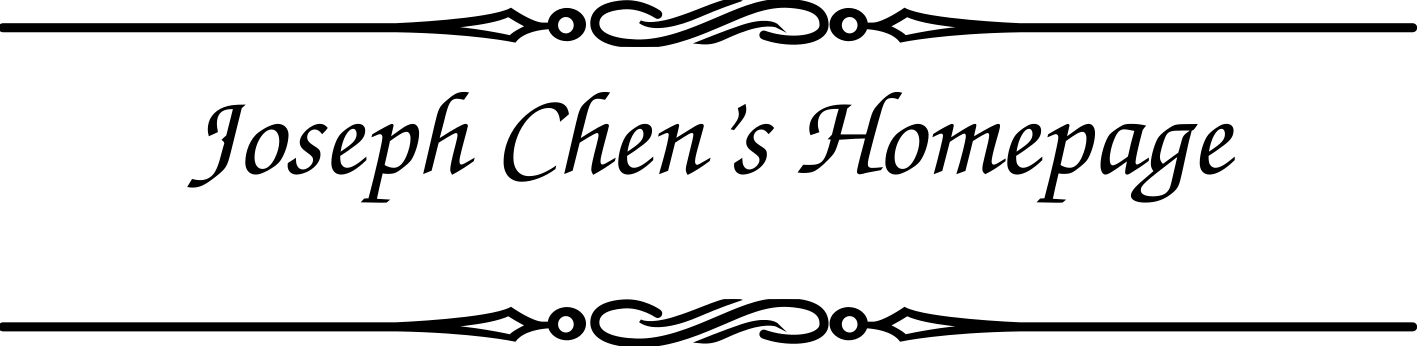 Joseph Chen's Homepage