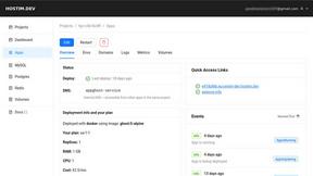 Hostim.dev - product for Dev Tools