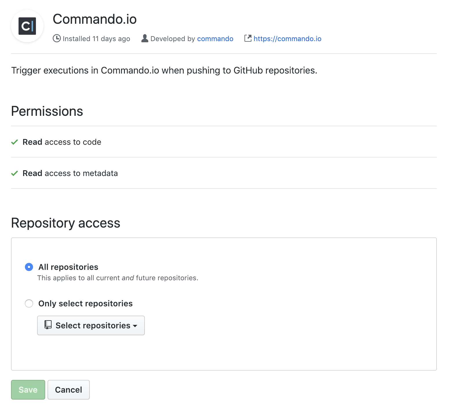 GitHub App Configuration