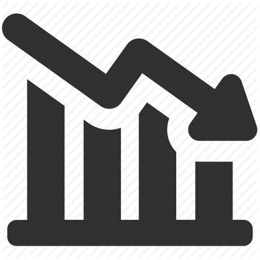 512x512 Business Decrease, Chart, Decrease, Financial Decrease, Financial