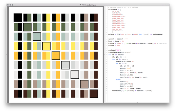 ColorCombinations Screenshot