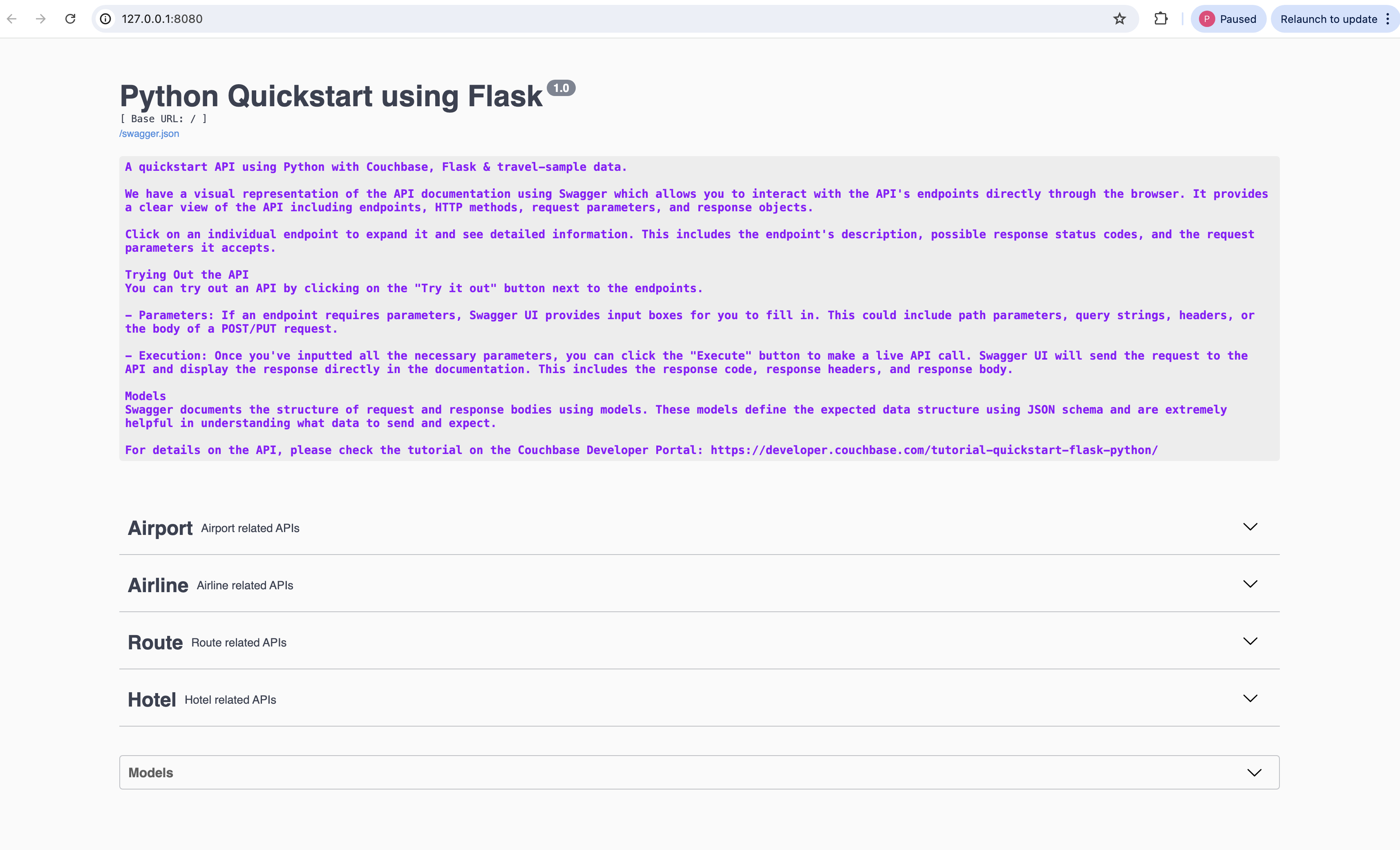 Swagger Documentation