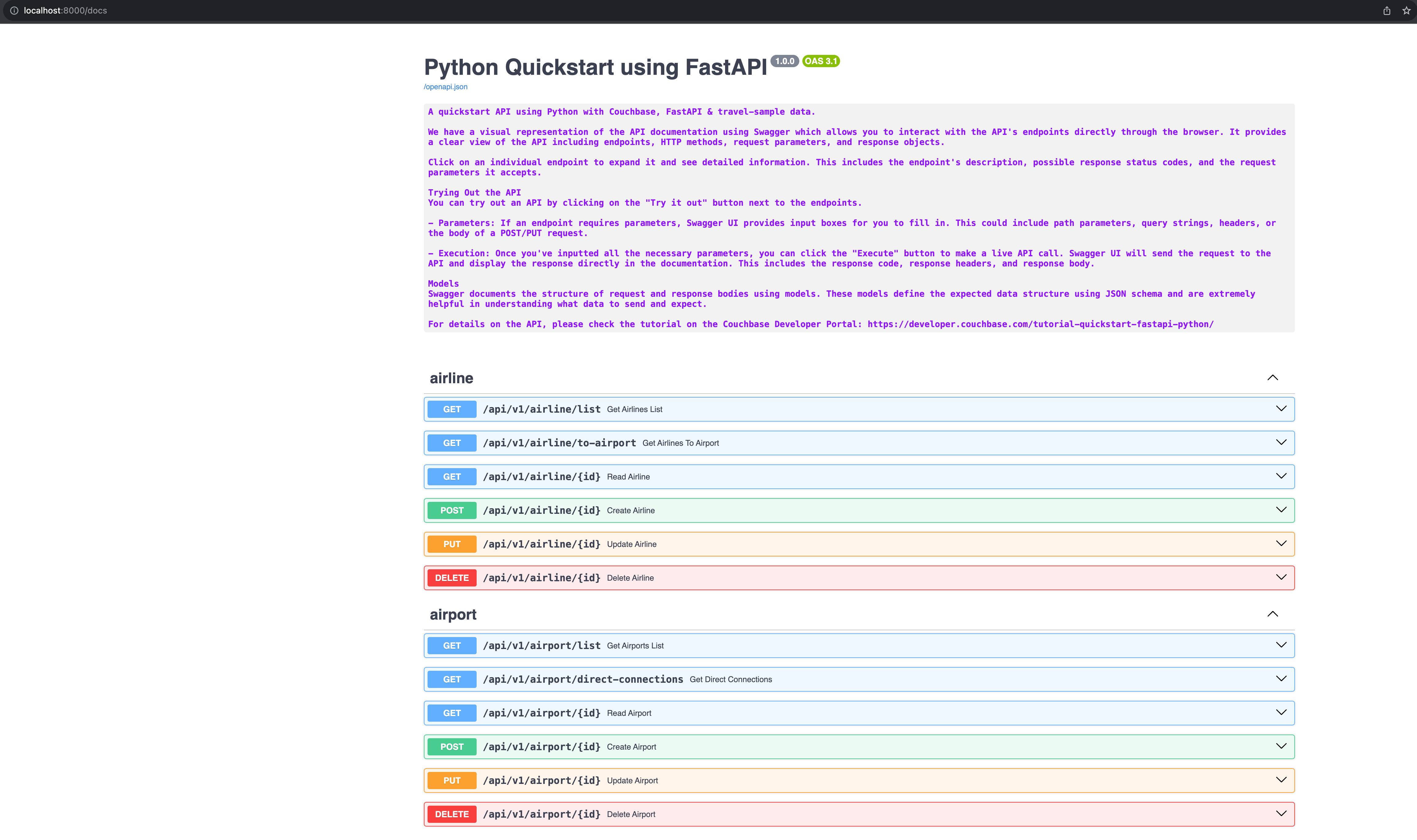 Swagger Documentation