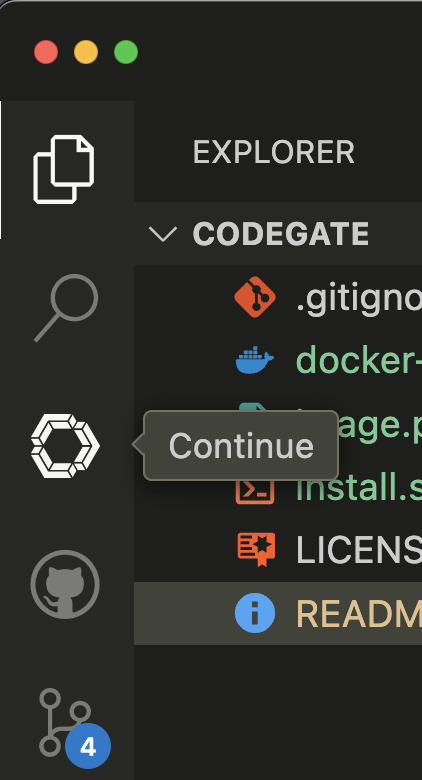 Continue Chat Interface