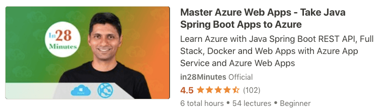 Azure Crash Course for Java Spring Boot Developers Image