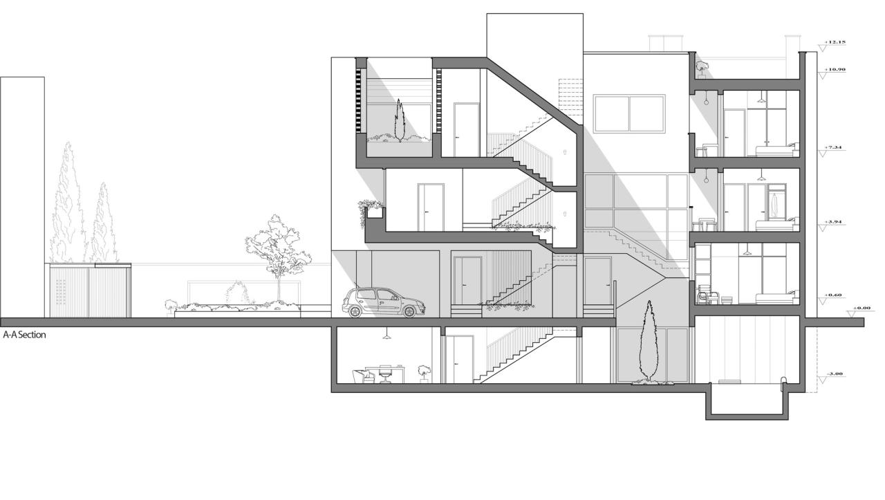 BIM建筑|2 IVANs, 2 HOUSEs / HAMAAN Studio BIM建筑|2 IVANs, 2 HOUSEs / HAMAAN Studio