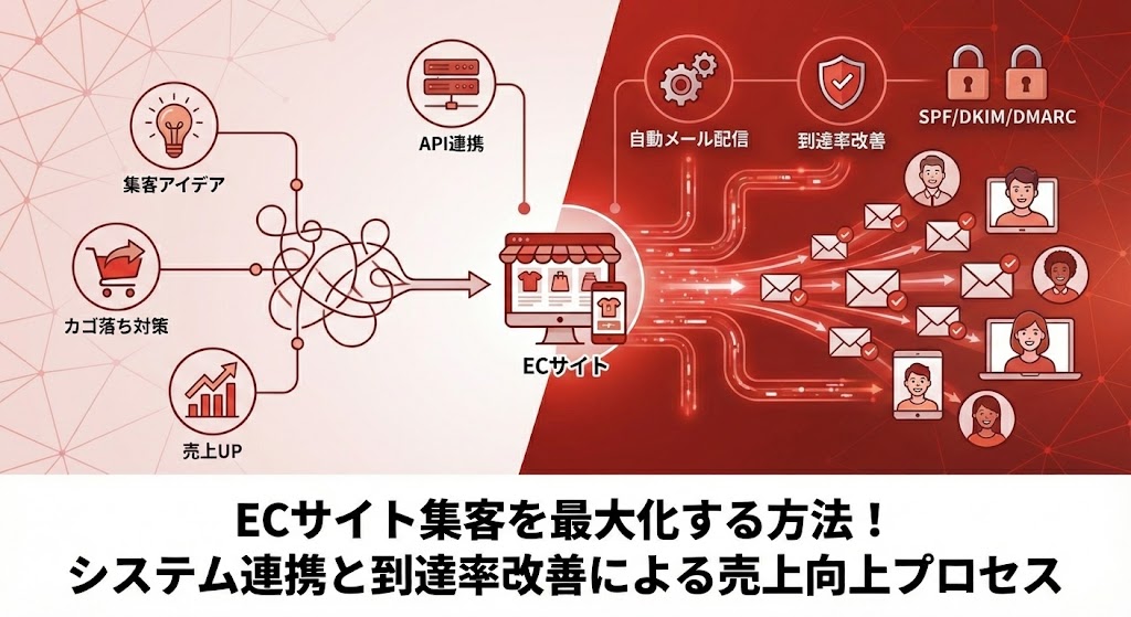 ECサイト集客を最大化する方法!システム連携と到達率改善による売上向上プロセス