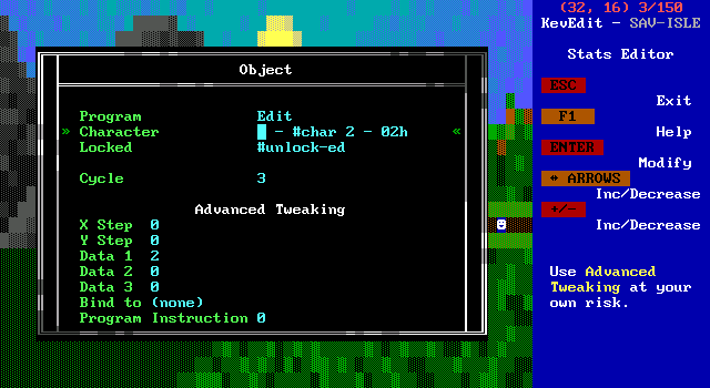 Sophisticated stats editing