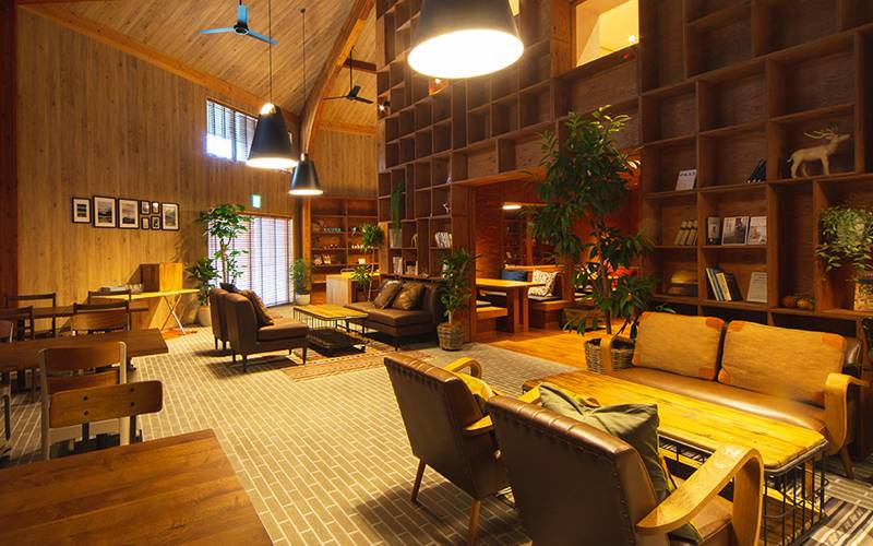 ラウンジでの滞在