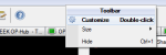 customize toolbar