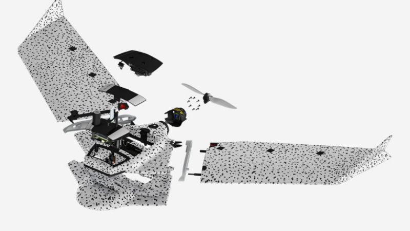 ndaa compliant ebee tac on white background