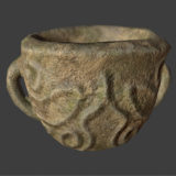 Primitive Handled Pot 3D Model Primitive Handled Pot 3D Model