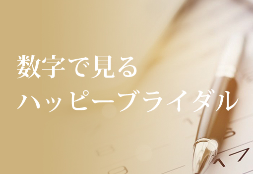 数字で見るハッピーブライダル