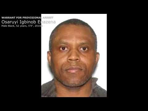Osaruyi ENAZENA Wanted by the Toronto Police Fugitive Squad