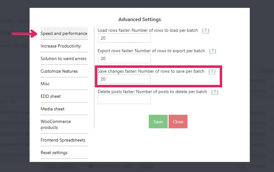Speed and performance 2