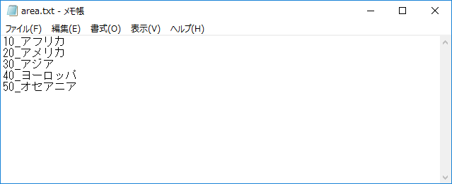 Pythonで開くテキストファイル