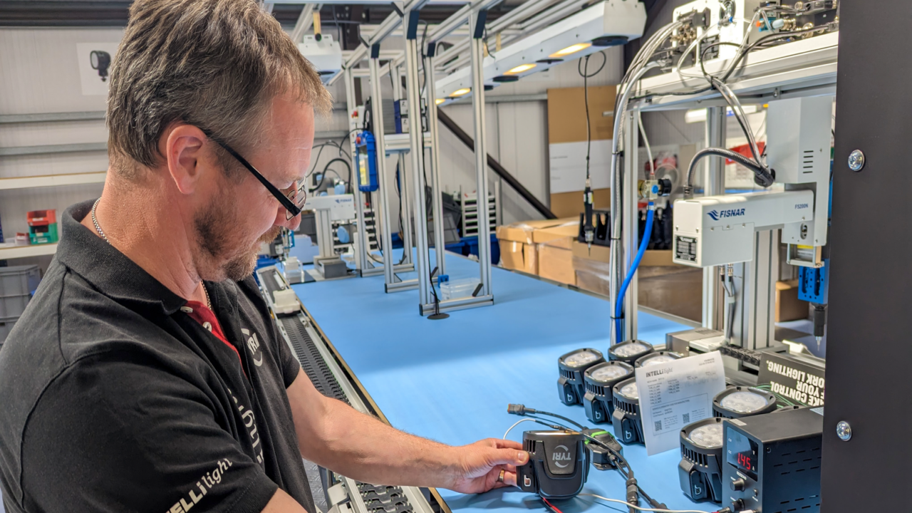 INTELLilight Project manager, Claes Laitinen, at TYRI UK Factory