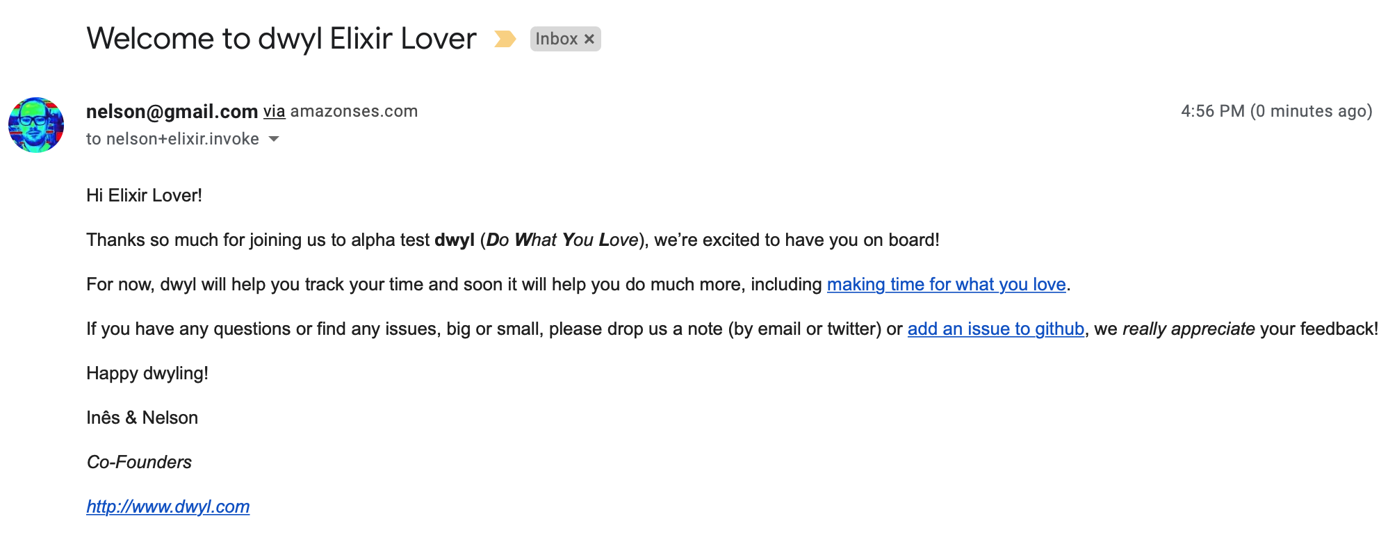 elixir-lover-email-received