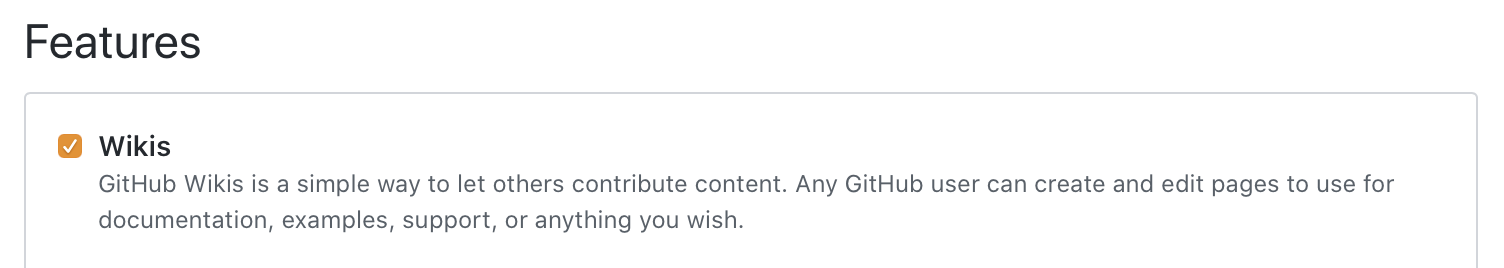 GitHub Wikis Feature