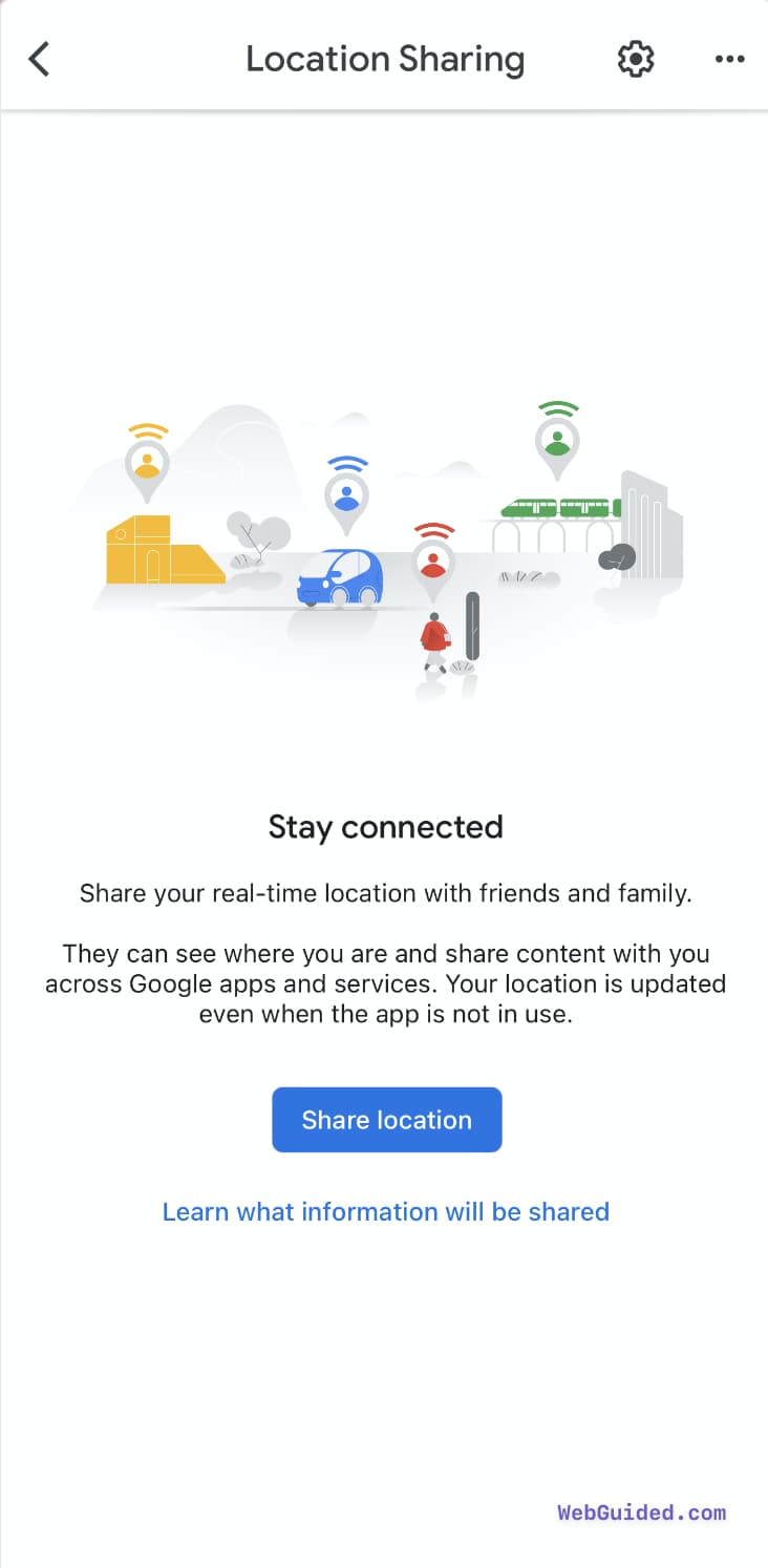 Share Live Location Stay Connected Google Maps